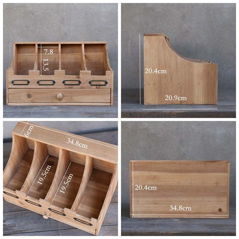 Office Desk Organizer - Postcard & Stationery Rack