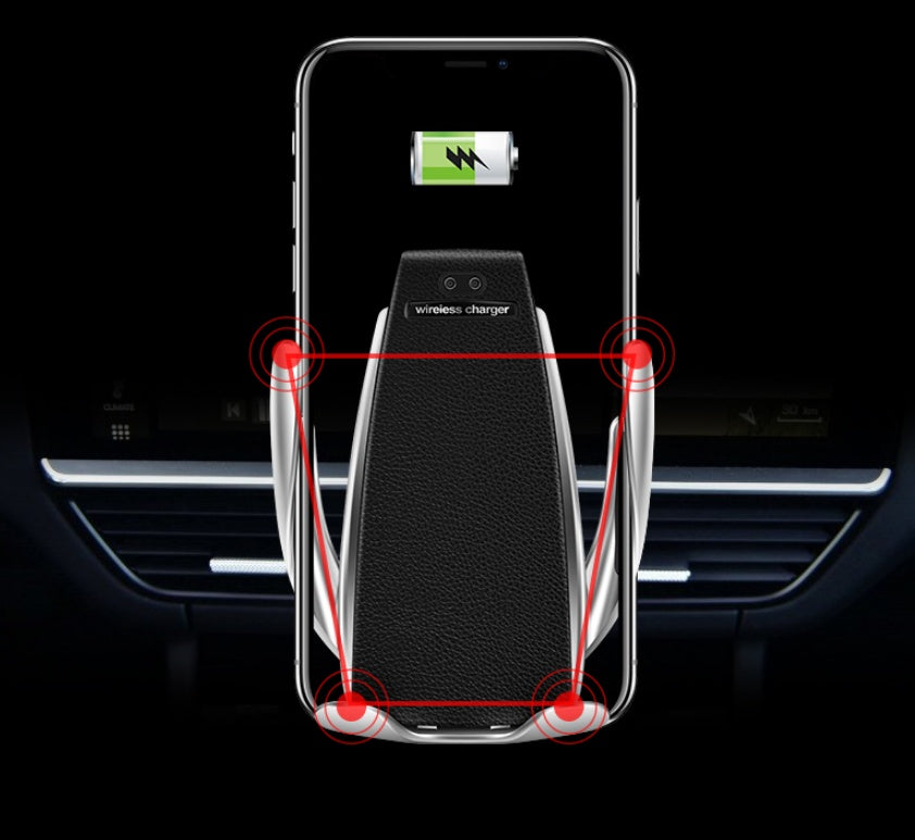 10W Fast Wireless Car Charger & Phone Holder - 2-in-1 Mount
