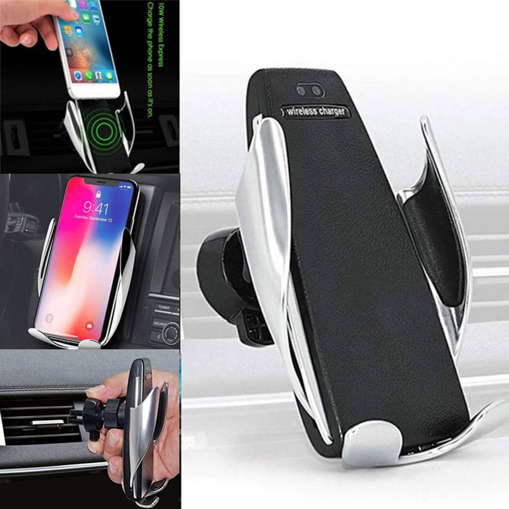 10W Fast Wireless Car Charger & Phone Holder - 2-in-1 Mount