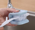 U-Shaped Knife & Cutlery Cleaner Brush - Safe Kitchen Cleaning Tool