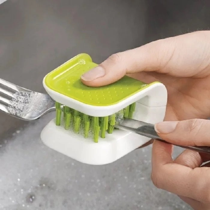 U-Shaped Knife & Cutlery Cleaner Brush - Safe Kitchen Cleaning Tool