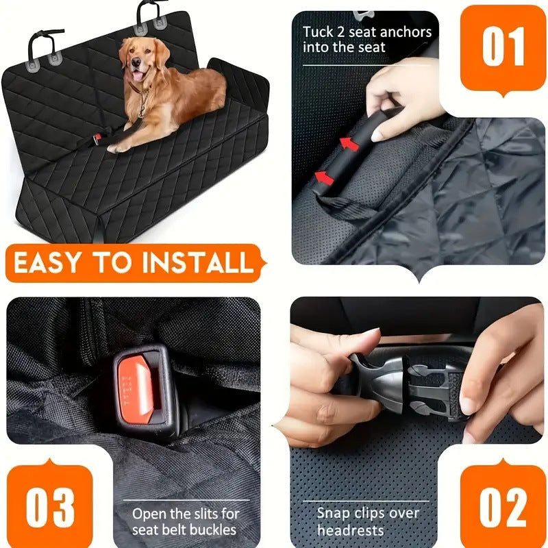 Dual-Use Car Back Seat Pet Pad - Anti-Dirty Waterproof Dog Mat