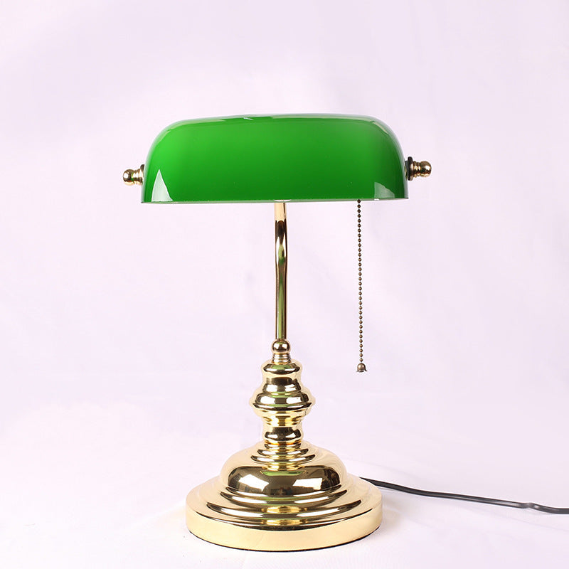 Decorative Vintage Bank Desk Lamp - Retro Style Lighting