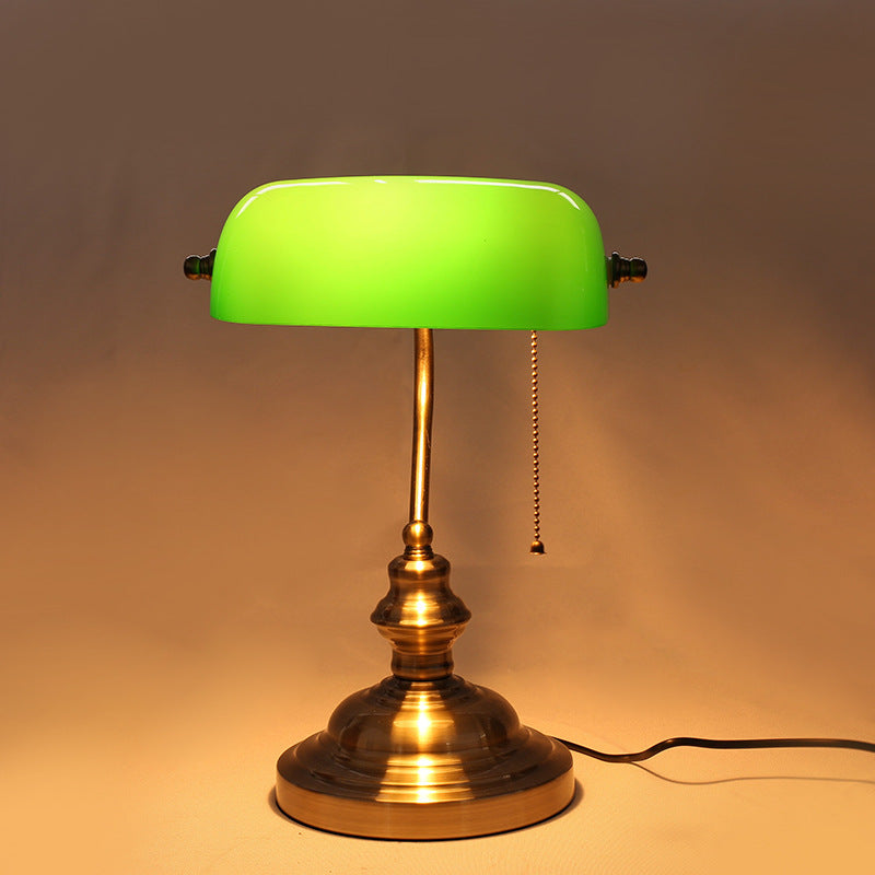 Decorative Vintage Bank Desk Lamp - Retro Style Lighting