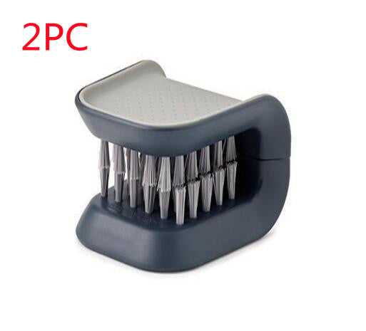 U-Shaped Knife & Cutlery Cleaner Brush - Safe Kitchen Cleaning Tool