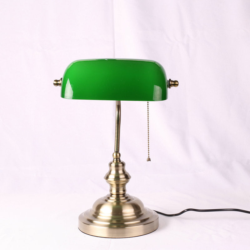 Decorative Vintage Bank Desk Lamp - Retro Style Lighting