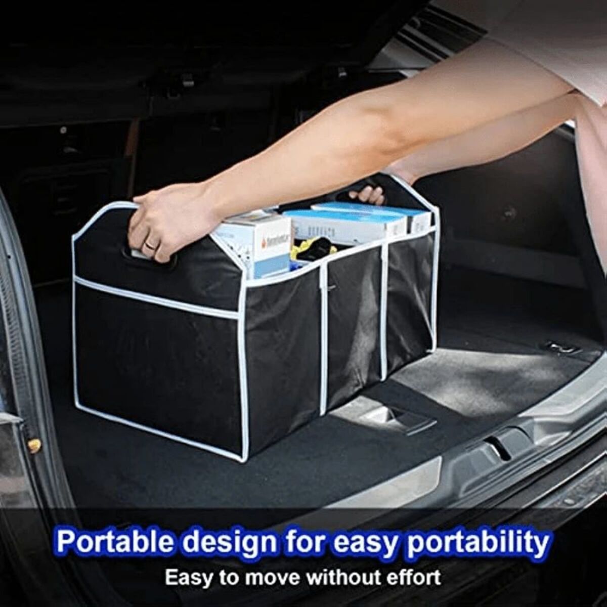 Car Trunk Organizer - Large Capacity Foldable Storage Bag