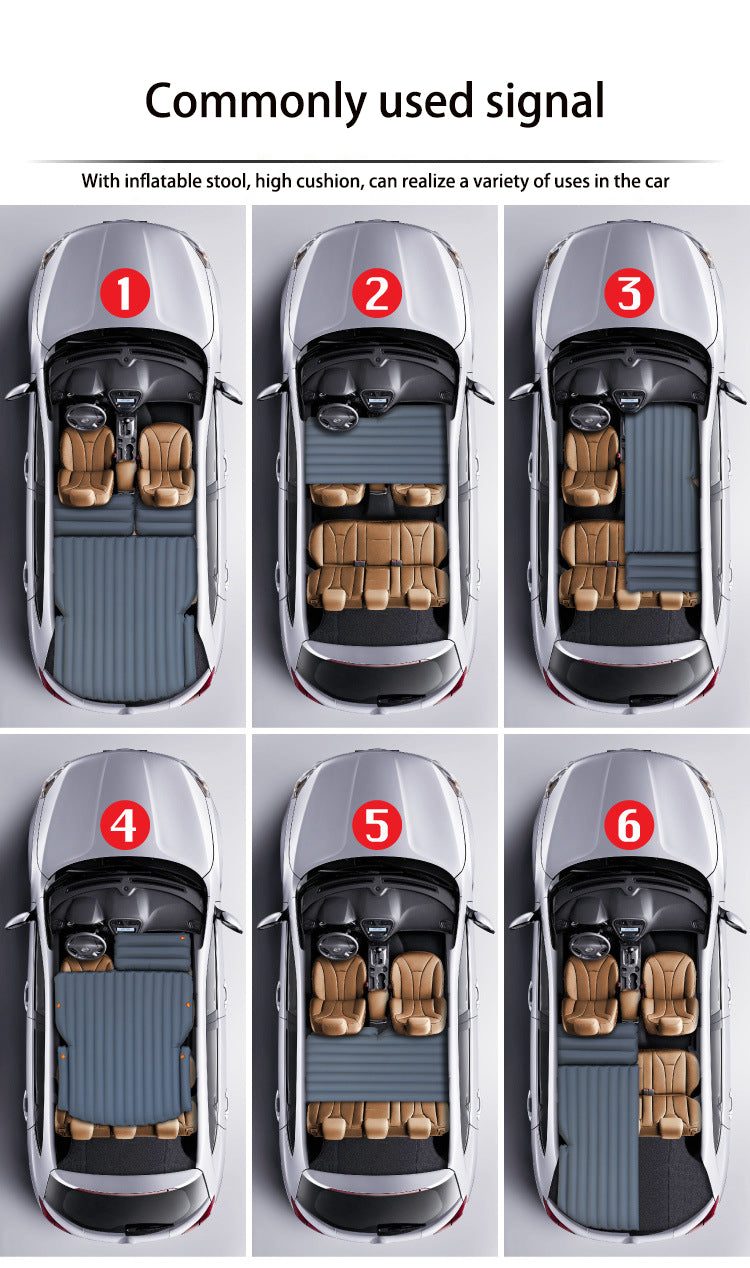 Inflatable Car Bed for Hatchback - Travel & Camping Mattress