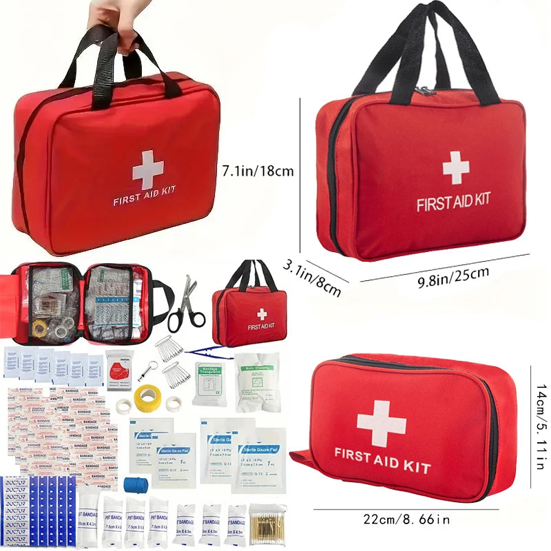 First Aid Kit - 188 Pieces Emergency Medical Supply Kit