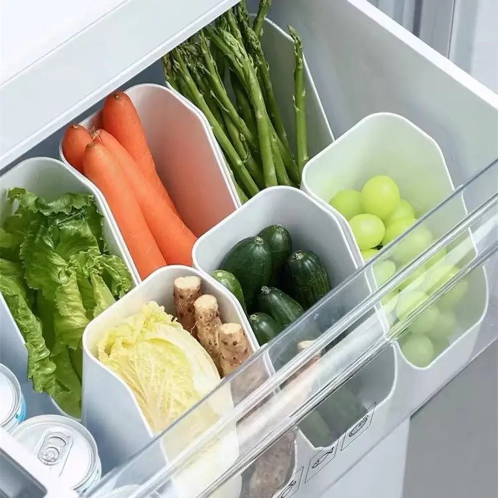 Refrigerator Organizer Bins - Clear Storage Box for Kitchen & Fridge