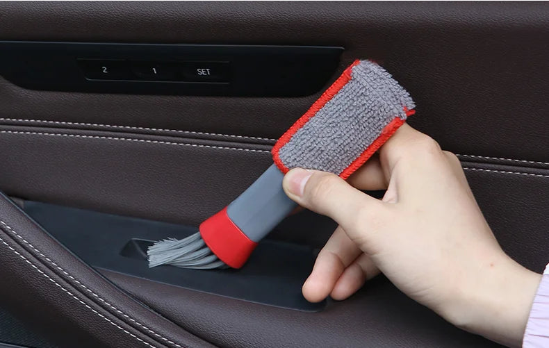 Car Wash Double Head Brushes - Air Vent & Interior Detailing Cleaner
