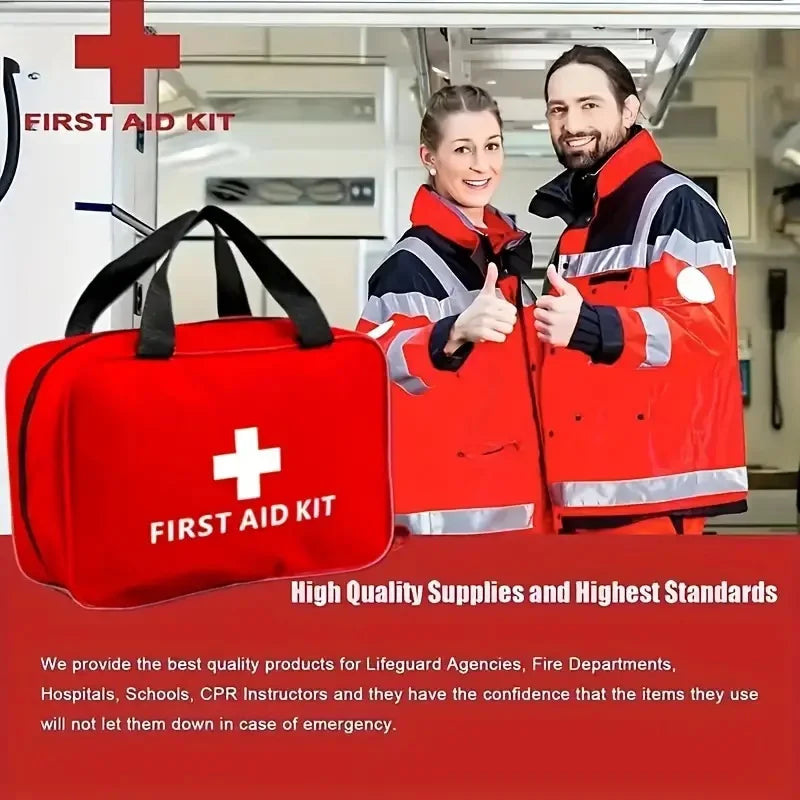 First Aid Kit - 188 Pieces Emergency Medical Supply Kit