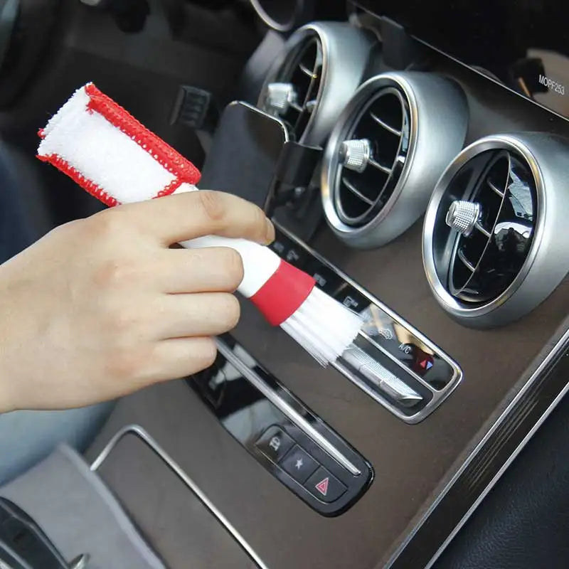 Car Wash Double Head Brushes - Air Vent & Interior Detailing Cleaner