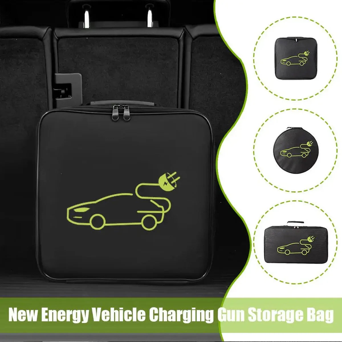 EV Charger Cable Storage Bag - Waterproof & Fire Retardant