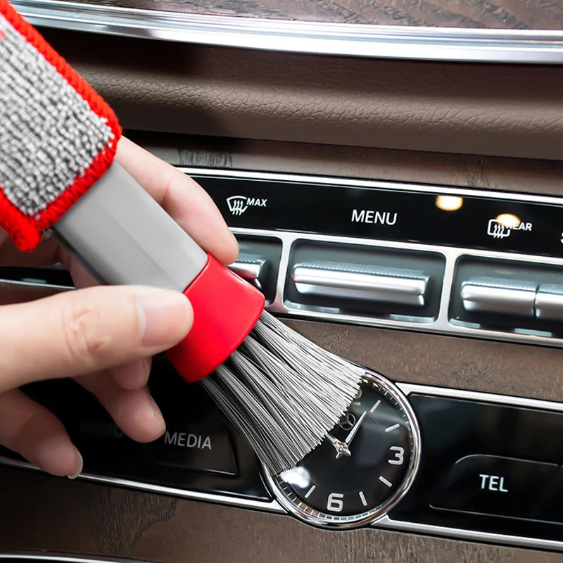 Car Wash Double Head Brushes - Air Vent & Interior Detailing Cleaner