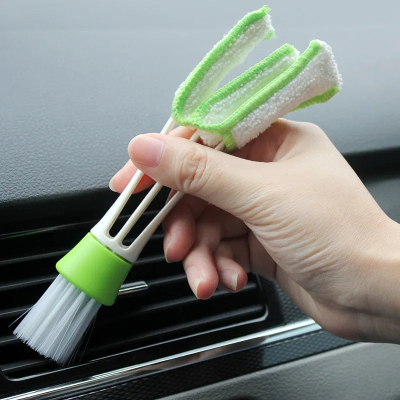 Car Wash Double Head Brushes - Air Vent & Interior Detailing Cleaner