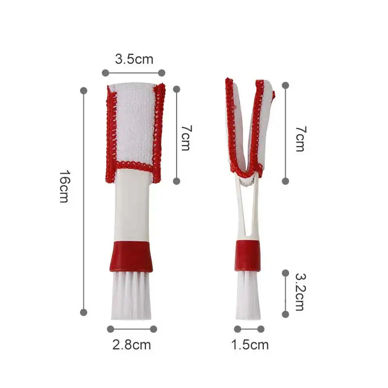 Car Wash Double Head Brushes - Air Vent & Interior Detailing Cleaner