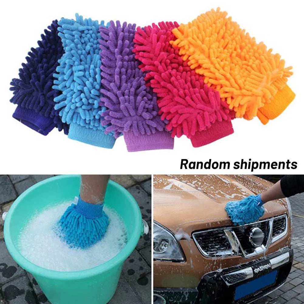 Car Wash Microfiber Car Washer Sponge Cleaning Car Care Detailing Brushes Washing Towel Auto Gloves Styling Accessories Gadget