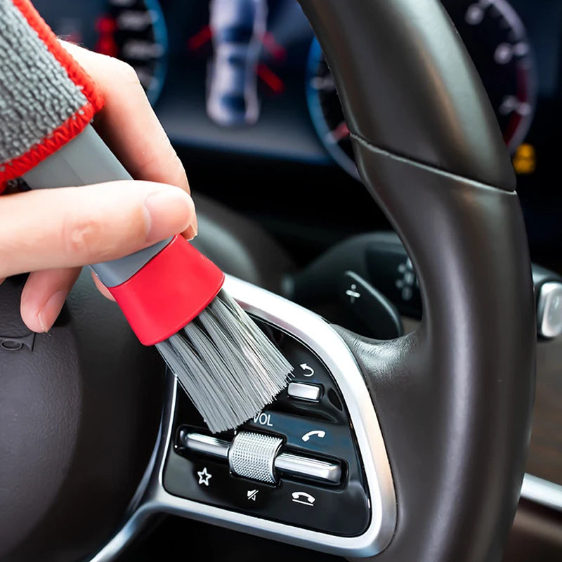 Car Wash Double Head Brushes - Air Vent & Interior Detailing Cleaner