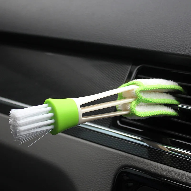 Car Wash Double Head Brushes - Air Vent & Interior Detailing Cleaner