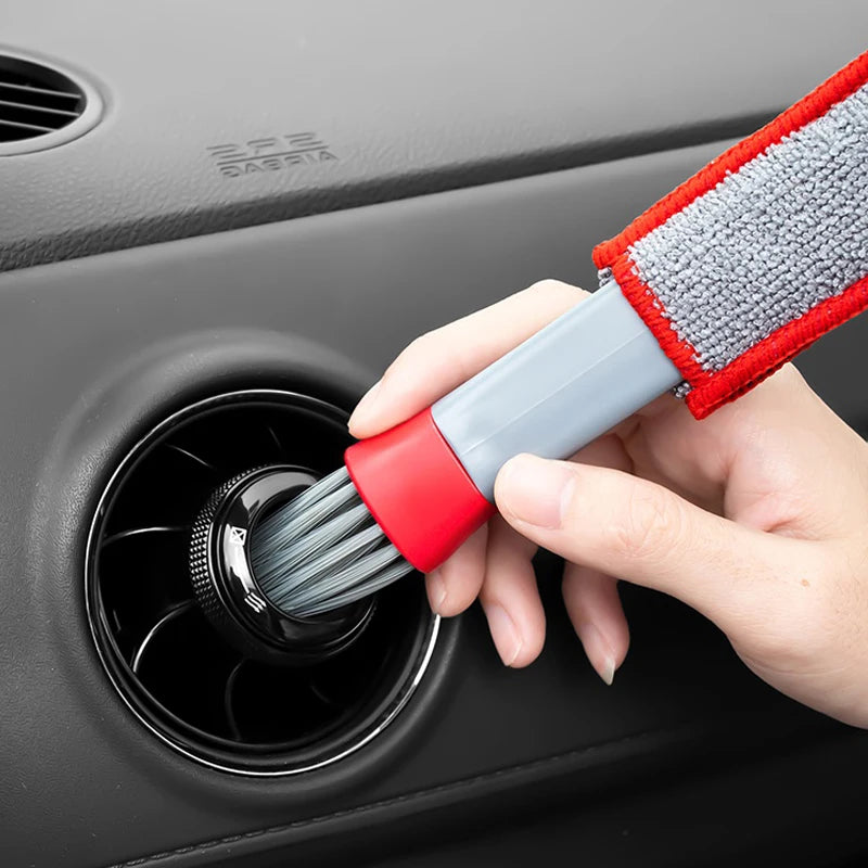 Car Wash Double Head Brushes - Air Vent & Interior Detailing Cleaner