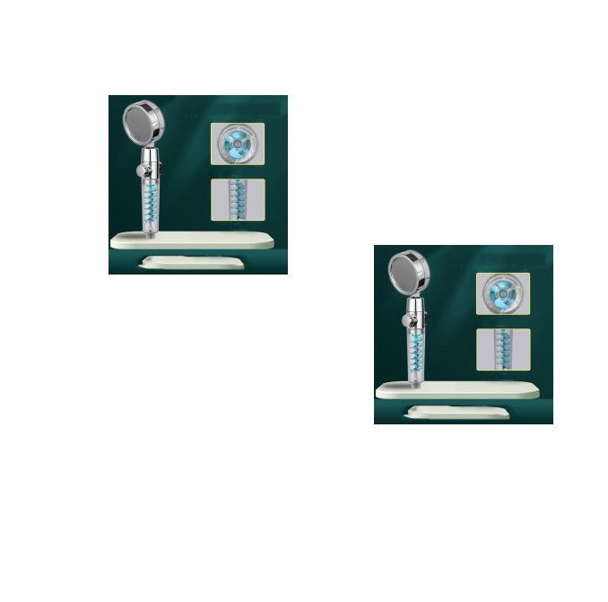 High-Pressure Turbo Shower Head - 360° Rotating with Powerful Spray