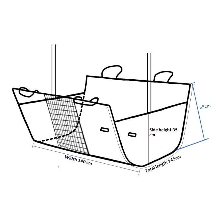 Universal Car Rear Seat Dog Mat - Waterproof & Scratch-Proof